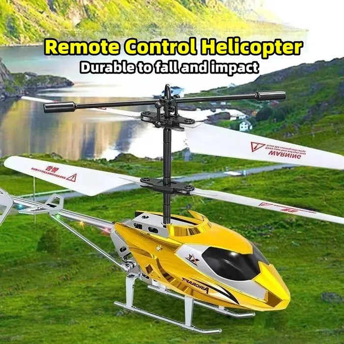XK913 - 3.5CH RC Light-Up Helicopter with Fall Resistance Feature - Perfect Flying Toy for Boys and Ideal Gift Option