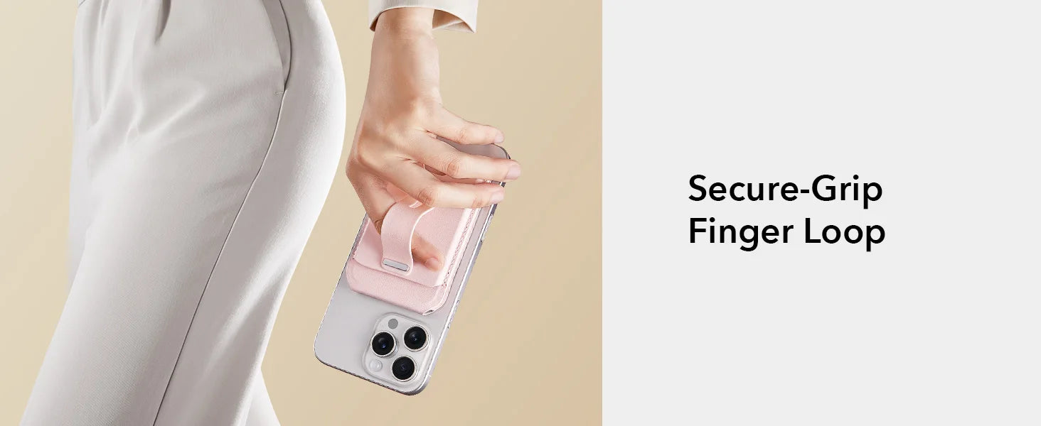 MagSafe Wallet for iPhone 17/16/15/14/13 — 5-Card Holder with Adjustable Magnetic Stand