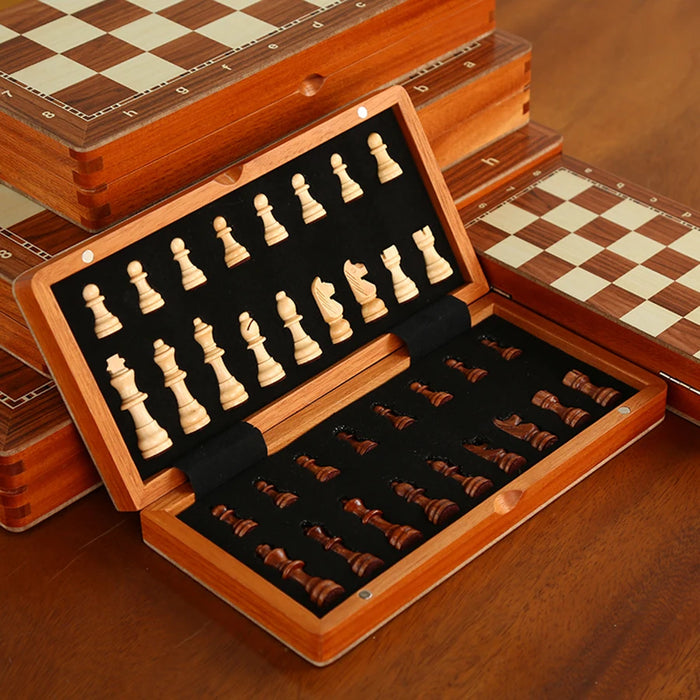 Rosewood Luxury Chess Set with Two Extra Queens and Storage Box — Professional Tournament Board (Adults)