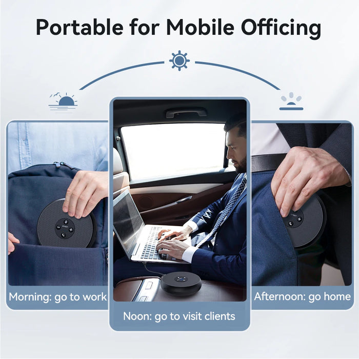 EMEET OfficeCore M1A USB Conference Speakerphone — 360° 2‑Mic Pickup