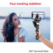 Q18 360° Follow-Tracking Gimbal — Selfie Stick Tripod with Fill Light for iPhone & Smartphones