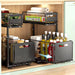 2-Tier Pull-Out Under-Sink Organiser — Adjustable Kitchen Cabinet Rack