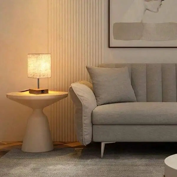 Led Desk Lamp by Bedside Lamps - Touch Dimmable Table Lamp with USB and Type C port, Quick Charging, Eye Protection - Ideal Reading Light for Students and Long Hour Readers