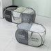 Large Foldable Laundry Hamper with Handles — Fabric Sorting Basket, Collapsible Organiser