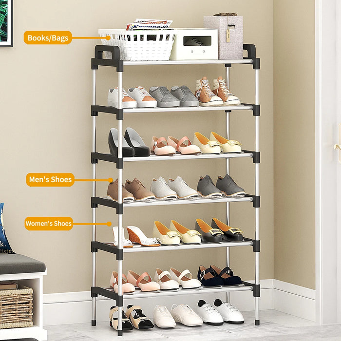 Multi-layer Dustproof Shoe Rack — 3–7 Tier Space-saving Organiser