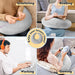 U‑Shape Reading & Gaming Cushion — Crochet Tatting Arm Support for TV, Desk & Travel