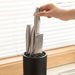 Knife Holder Insert — Black PP/TPR Kitchen Knife Organiser Stand