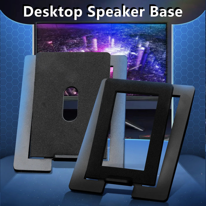 Desktop Speaker Stand — Carbon Steel Shock-Absorbing Base for Improved Sound