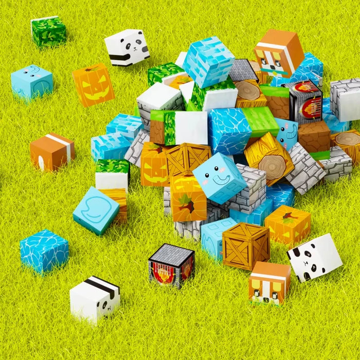 100-piece DIY Magnetic Building Block Set – Educational Construction Kit for Kids