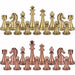 High-end 30cm Antique Bronze Chess Set — Foldable Solid Wood Box & Weighted Alloy Pieces