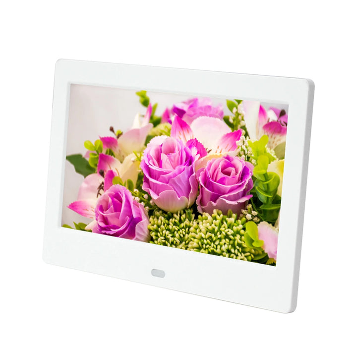 7-inch HD Digital Photo Frame — 800×480 LED Smart Photo Album with MP3/MP4 & Remote