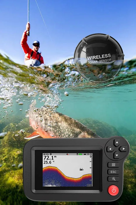Smart Portable Fish Finder & Depth Gauge for Dock, Shore and Bank Fishing