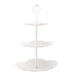 3-Tier White Cupcake & Cake Stand – Plastic Dessert Display Tower