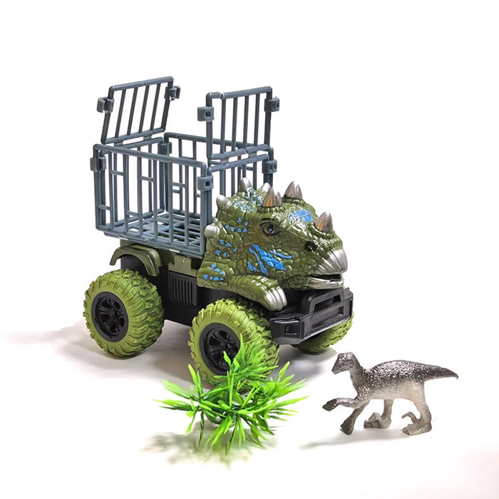 T‑Rex Inertia Dinosaur Truck with Dino Figure – Inertial Monster Truck Toy for Toddlers