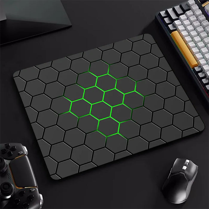 Hexagon Gaming - Mouse Pad XS for PC Gaming, Compact Rubber Laptop Pad, Desktop Decor - Perfect for Gamers and Office use