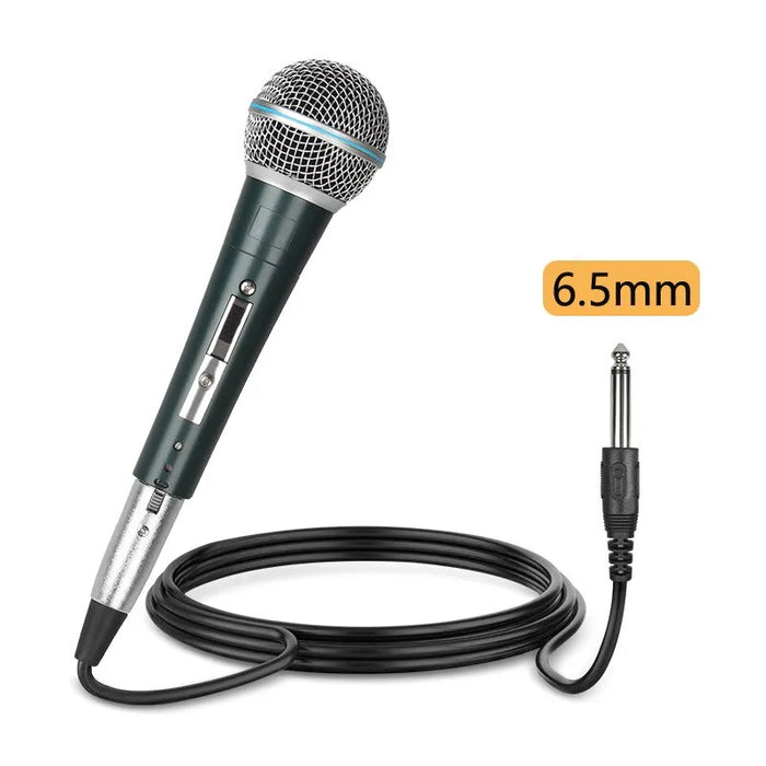 Dynamic Wired Professional Handheld Microphone, Perfect for Karaoke & Live Vocal Performances - Designed for High-Quality Sound and Durability