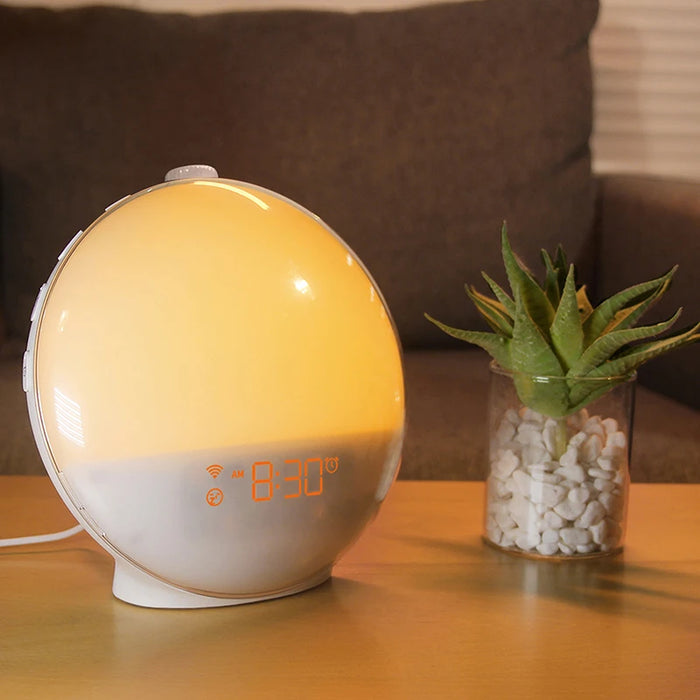 Wake Up Light Alarm Clock — Sunrise/Sunset Simulation, FM Radio & Night Light