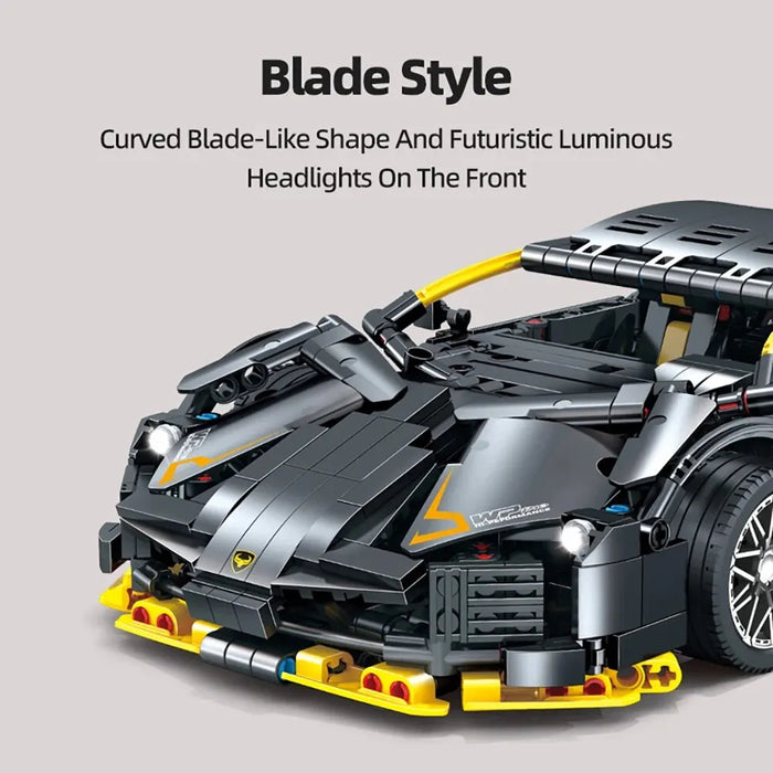 Building Block Toys 1229pcs - Sports Car Race Construction Set, Cool Decoration - Ideal Gift for Thanksgiving, Christmas, and Holiday Parties
