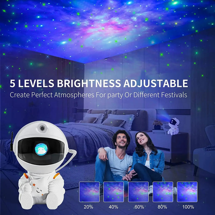Galaxy - Starry Sky Astronaut Lamp, Night Light Projector and Decorative Luminaires - Ideal Home and Room Decor for Kids and Space Enthusiasts