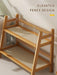 2-Tier Bamboo Spice Rack - Foldable Kitchen Counter & Cupboard Organiser