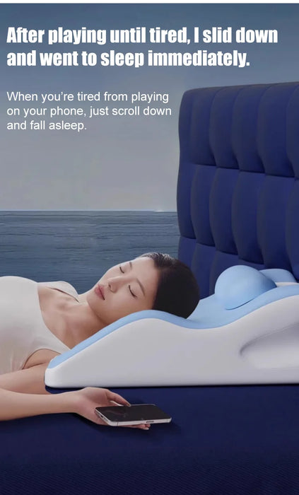 Multifunctional Bed Lounger Pillow — Ergonomic Memory Foam Backrest for Sleeping, Reading & Phone Use