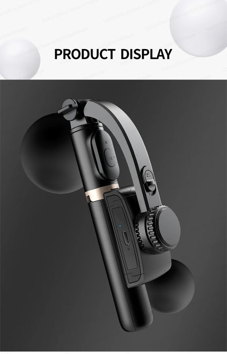 Q08 Handheld Gimbal Stabiliser & Selfie Stick with Bluetooth Remote for Smartphones