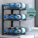 Under-Cabinet Pot & Pan Organiser Rack — Height Adjustable, Heavy-Duty Stainless Steel (3/4/5 Tier, Black)