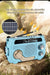 Hand-Crank Emergency Radio & Power Bank — USB, Solar, Bluetooth, DAB