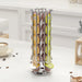 Rotating 24-Capsule Coffee Pod Rack with Anti-Slip Base — Dolce Gusto Compatible