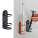 Adhesive Wall-Mounted Electric Toothbrush Holder — Steel, No-Drill