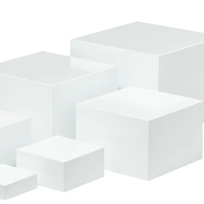 6‑piece Acrylic Buffet Risers — Stackable Hollow‑Bottom Displays for Cupcakes & Desserts