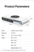 5-in-1 USB-C Charger Station 72W — 4-Port + Magnetic Wireless (PD45W) with LED colour nightlight F9A