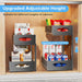 Adjustable 2-Tier Under-Sink Organiser — Metal Pull-Out Storage for Kitchen & Bathroom