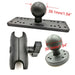360° Swivel Fishfinder & GPS Mount Plate for Kayak and Boat (5")