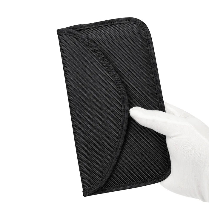 Universal Car Key RFID Signal Blocker Pouch – Faraday Fob Shield (Nylon, Black)