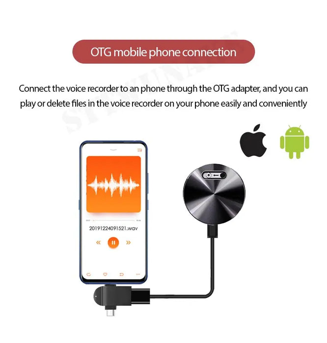Mini Voice‑Activated Recorder with Built‑in Magnet (Q37) — Compact Digital Dictaphone