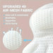 Luxury Bath Pillow with 3D Air Mesh & Secure Suction — Neck and Back Support, Machine Washable