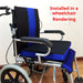 Wheelchair Backrest Cushion — Breathable, Slip-Resistant Posture Support (45×41×5cm, Blue)