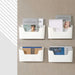 Wall-Mounted Adhesive Storage Rack – Single-Tier PP Organiser for Kitchen & Bathroom