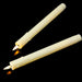 Rechargeable 10-inch Flameless LED Taper Candles — Warm White, 2 or 4 Pack (Beige or White)