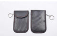 Car Key Signal Blocking Pouch Carbon Fibre RFID Faraday Case — Black