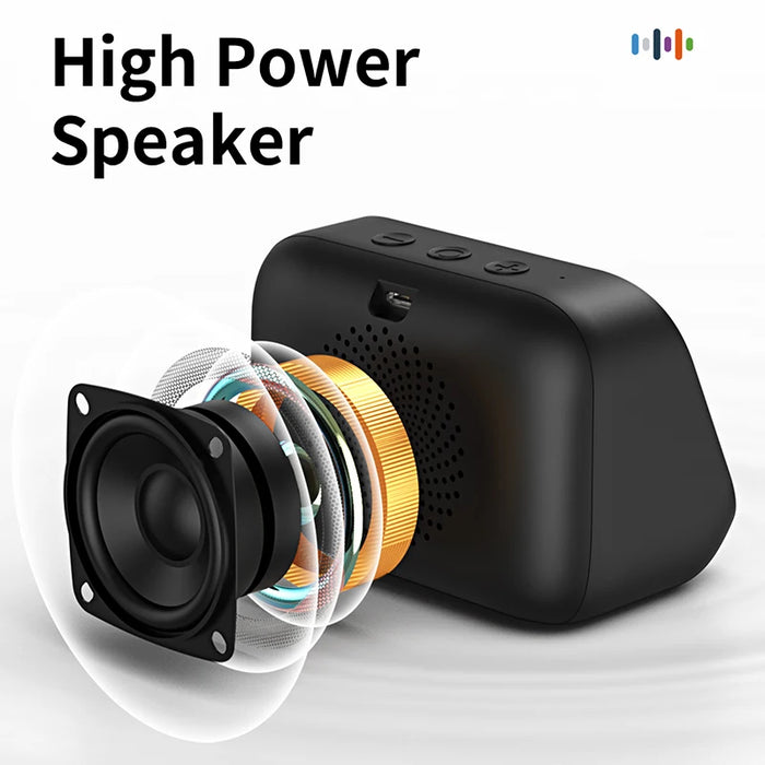 Smart Alarm Clock with Bluetooth Speaker, Weather Display & Photo Frame