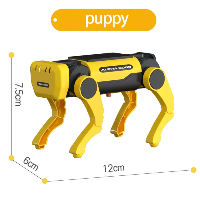 Solar-Powered Robot - Electric Mechanical Dog, Assembly Science Technology DIY Toy - Ideal for Kids' Intellectual Development and Educational Gifting