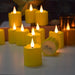 Rechargeable Waterproof LED Tea Lights with Remote Timer — Flameless Home & Wedding Candles