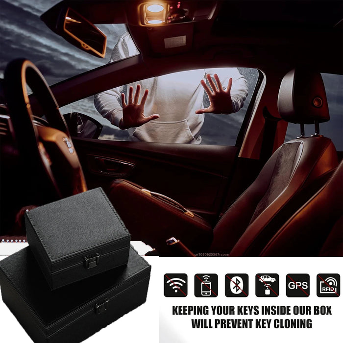 Faraday Box Key Fob Protector – RFID Signal Blocking Shield (Two Sizes)