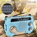 Hand-Crank Emergency Radio & Power Bank — USB, Solar, Bluetooth, DAB