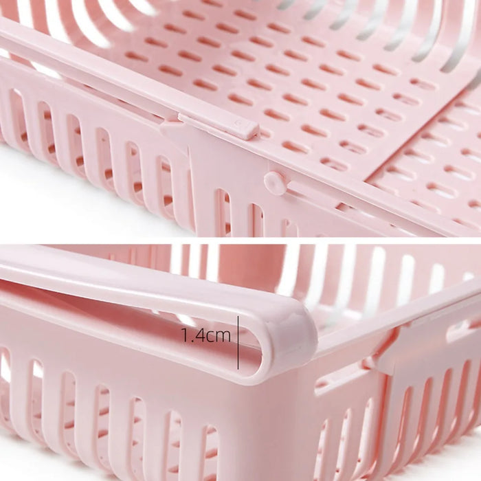Hanging Fridge Drawer – Pull-Out Egg & Fruit Storage (PP Plastic, Adjustable)