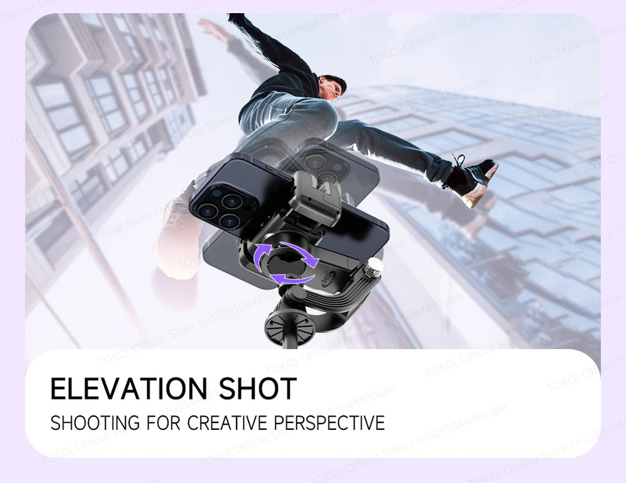 C22 AI Face-Tracking Handheld Gimbal Stabiliser — 3‑in‑1 Selfie Stick & Tripod for Smartphones