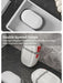 Portable Sealed Soap Box – Waterproof Travel Soap Dish with Draining Design, White 8×5×11cm