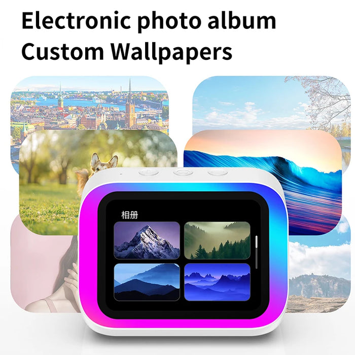 Smart Alarm Clock with Bluetooth Speaker, Weather Display & Photo Frame